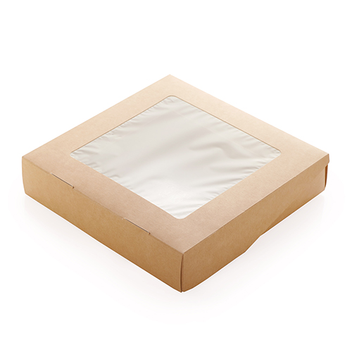 Коробка универсальная с окном, крафт Tabox PRO 1450К, 26*15*4см (25шт*1упак)