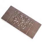 Форма пластиковая для шоколада "Плитка I love you"