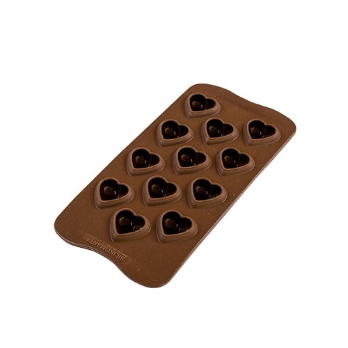 Форма силиконовая для шоколадных конфет "Моя любовь Scg48" 31*30*h15мм*8мл, Silikoмart