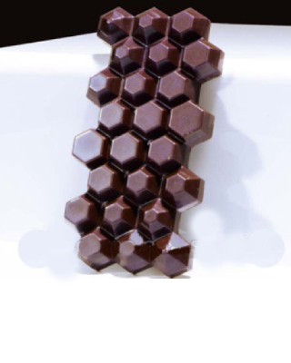 Форма поликарбонатная для шоколада "Плитка Гексагон" 140*68.5*13.5мм, Martellato