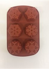 Форма силиконовая для кекса "Снежинки №2"