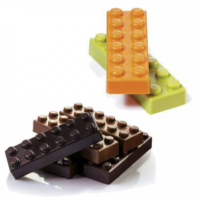 Форма поликарбонатная для шоколада "Lego" 81*27*h15мм,12шт*30гр, Martellato
