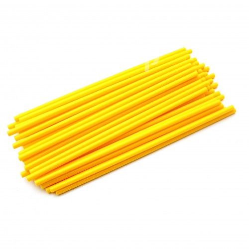 Бумажные палочки для лолли попса, леденцов 3,5*150мм, желтый