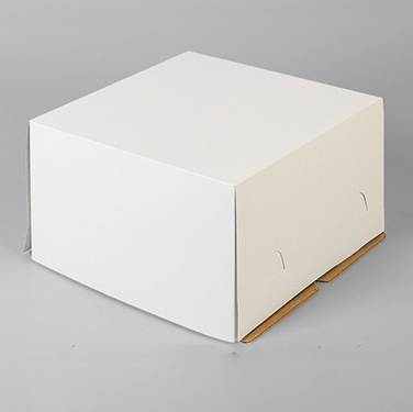 Коробка картонная 1.5кг белая 25*25*18см