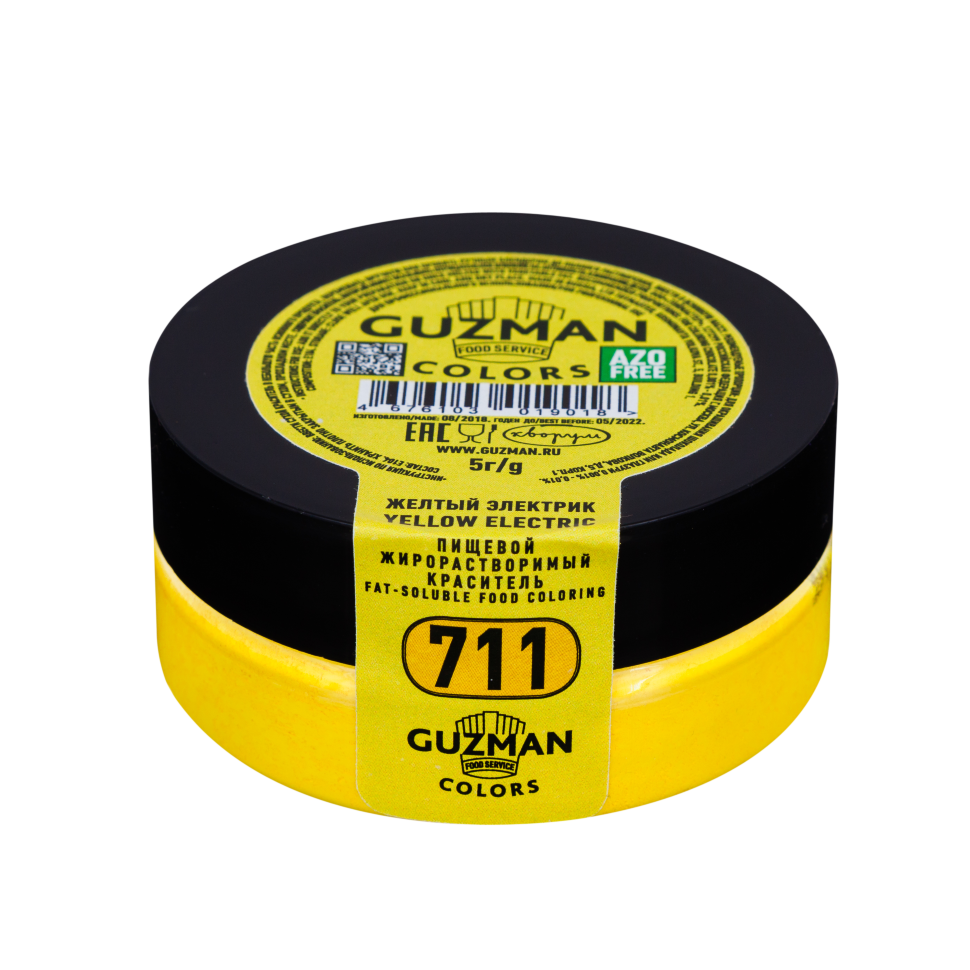 Краситель сухой жирорастворимый Guzman 5гр "Желтый электрик" (711)