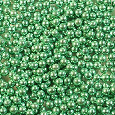 Посыпка сахарная 3мм, зеленое серебро 5кг, Италия