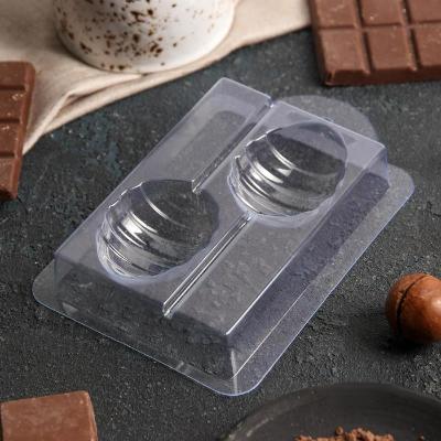 Форма пластиковая для шоколада "Яйцо на палочке спиральное"