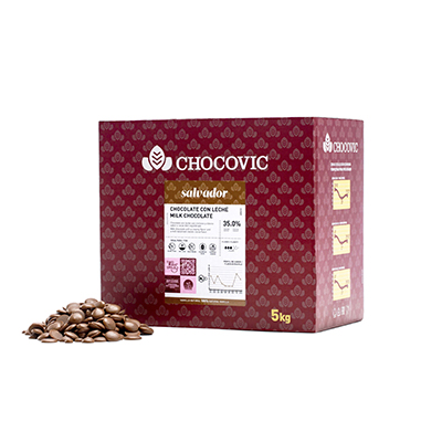 Каллебаут шоколад молочный Chocovic Salvador 35% 5кг