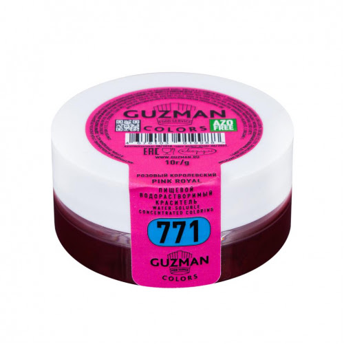Краситель сухой водорастворимый Guzman 10г,"Розовый Королевский" (771)