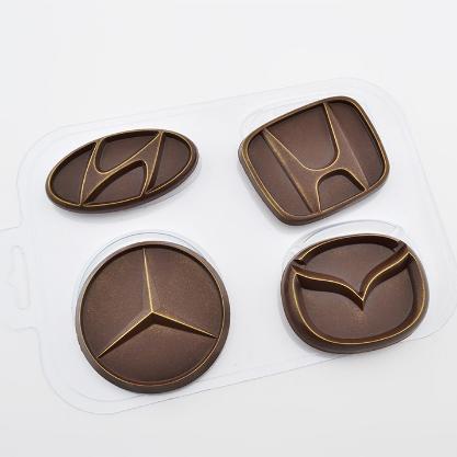 Форма пластиковая для шоколада "Авто эмблемы 2"