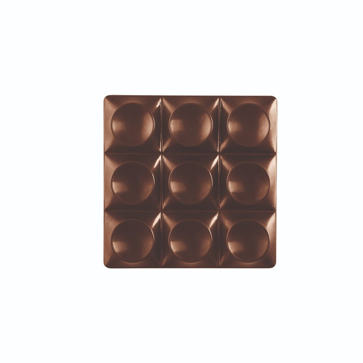 Форма пластиковая для шоколада "Mini bricks" d 70*70*10.5мм, Pavoni