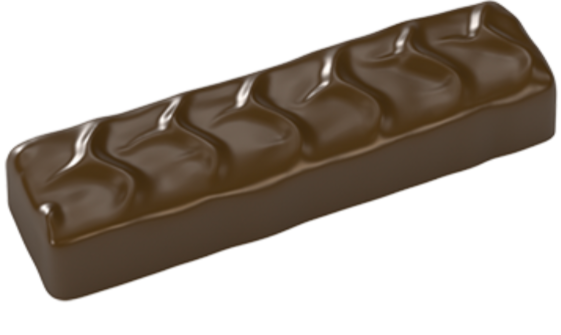 Форма пластиковая для шоколада "Сникерс" 282*129*13мм