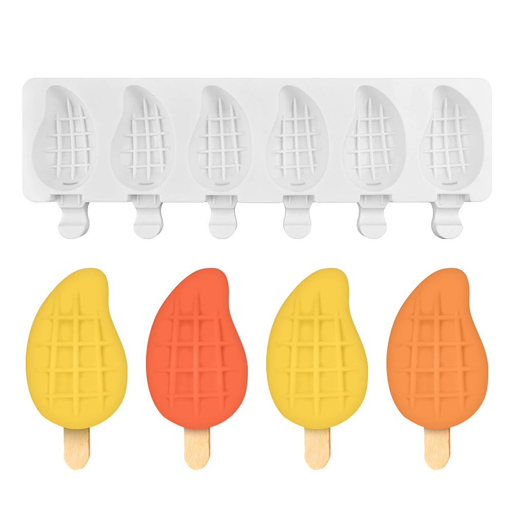 Форма силиконовая для мороженого "Манго" 6 ячеек