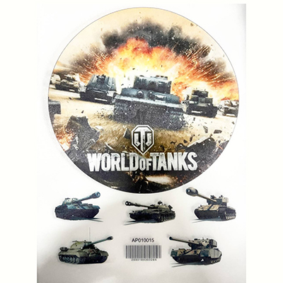 Картинка вафельная "World of tanks"