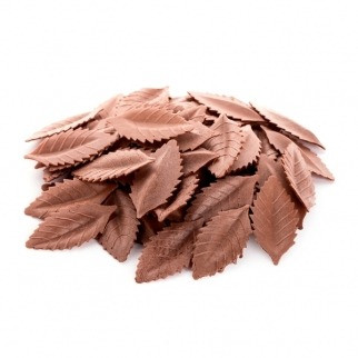 Листья вафельные для роз коричневые 47мм*10штук