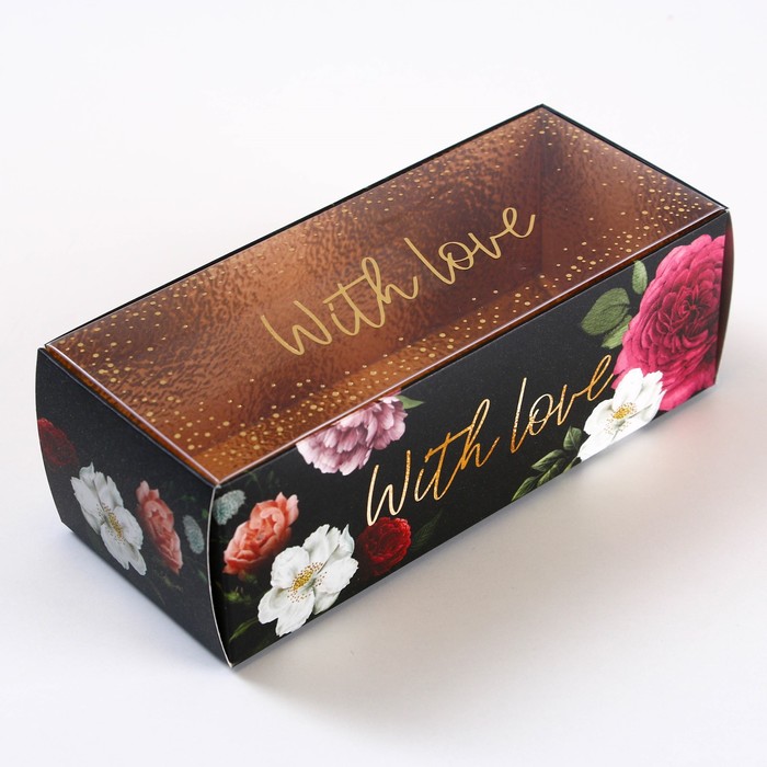 Коробка для сладостей "With love", 14,5*5*6см