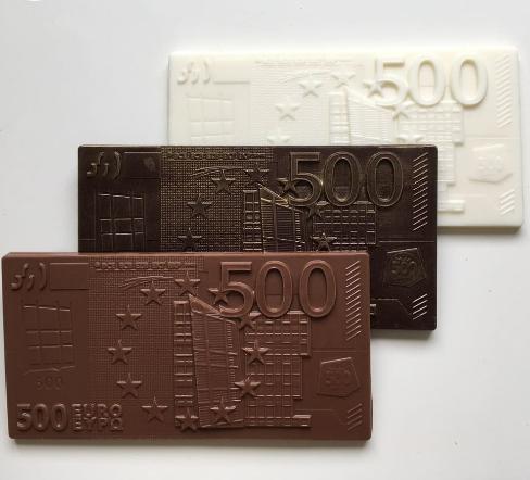 Форма пластиковая для шоколада "Плитка 500 евро"