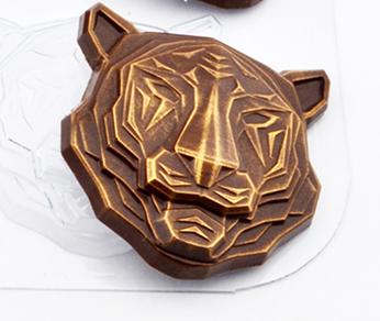 Форма пластиковая для шоколада "Маска Спокойствие Тигра"