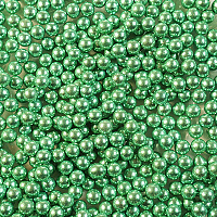 Посыпка сахарная 3мм, зеленое серебро Италия-50г